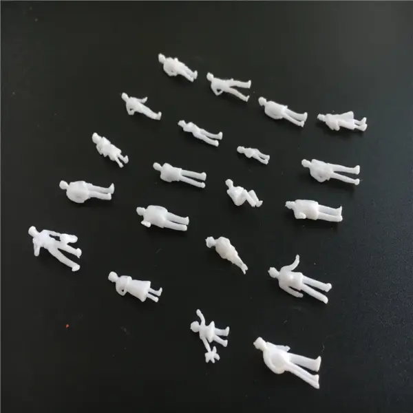 1000pcs 1/100 Scale White Model Figures - Image 4