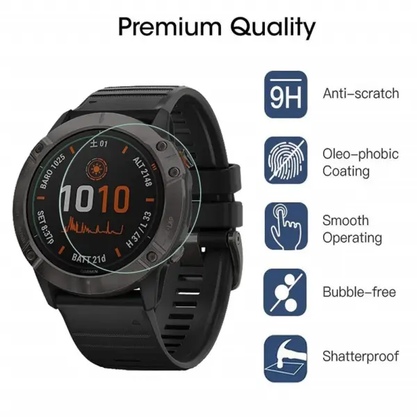 5PCS Tempered Glass Protectors for Garmin Fenix - Image 5