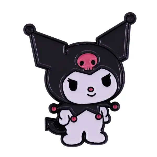 Kawaii Kur0mi Bunny Rabbit Enamel Brooch - Image 6