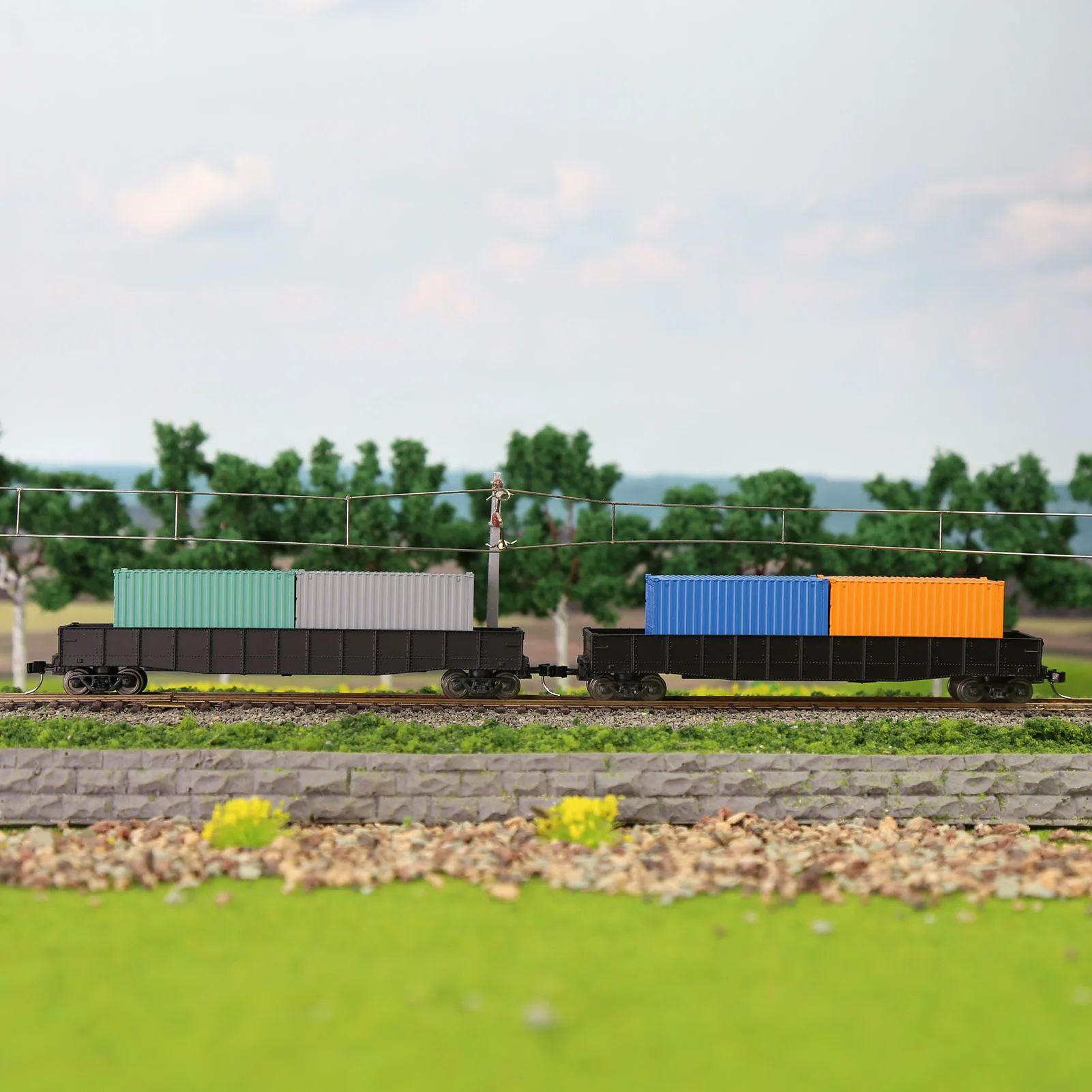 9pcs N Scale 1:160 Plastic Shipping Containers 5 9pcs N Scale 1:160 Plastic Shipping Containers - Image 5