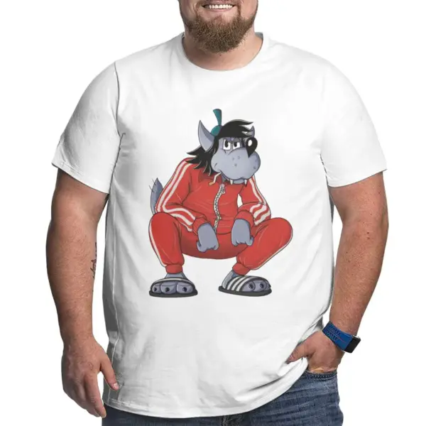 Men's Nu Pogodi Wolf Graphic T-Shirt XXL - Image 13