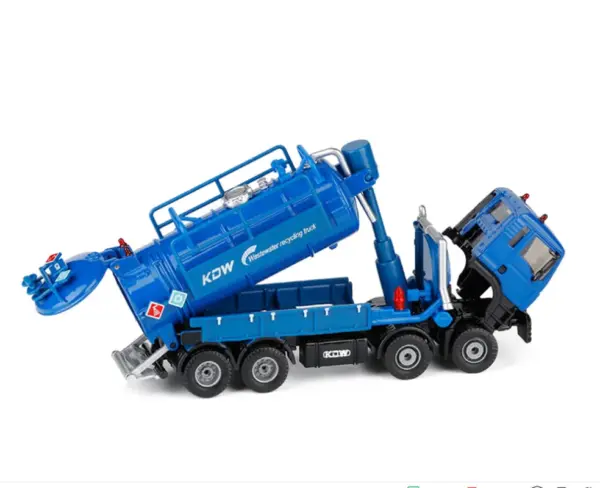 High Simulation 1:50 Alloy Sewage Truck Model - Image 5