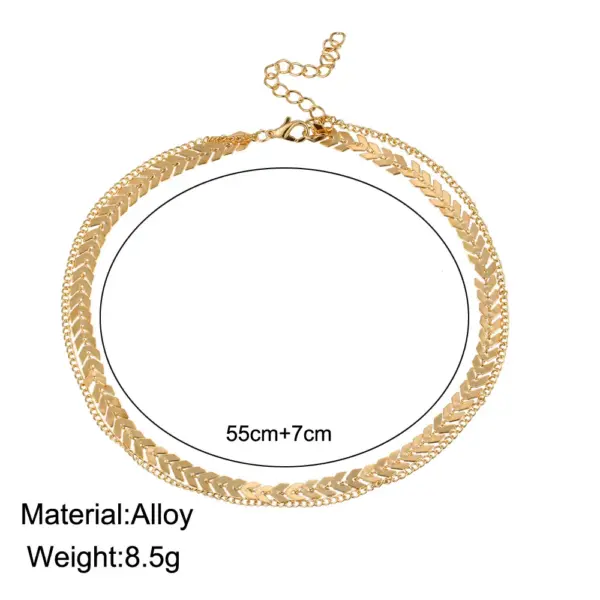 Gothic Style Double Layer Choker Necklace - Image 6