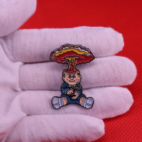 Garbage Pail Kids Adam Bomb Enamel Pin - Image 5