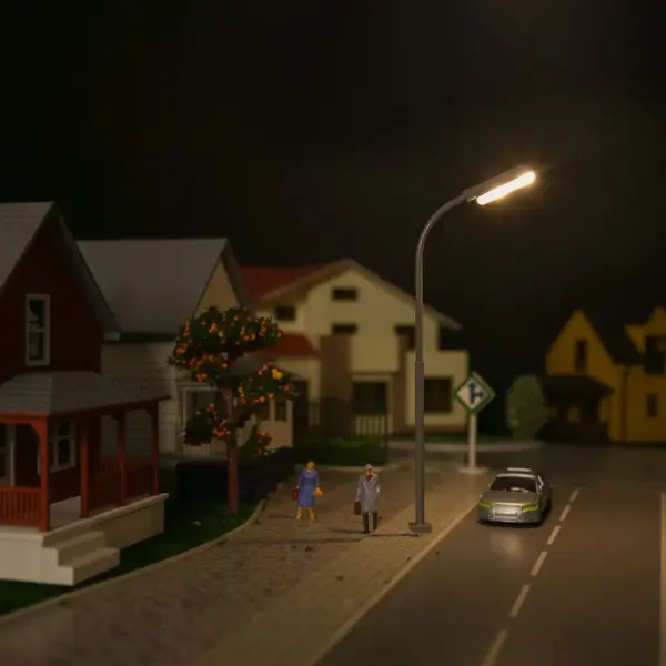 5pcs Warm White Street Lamps for Model Scales - Image 11