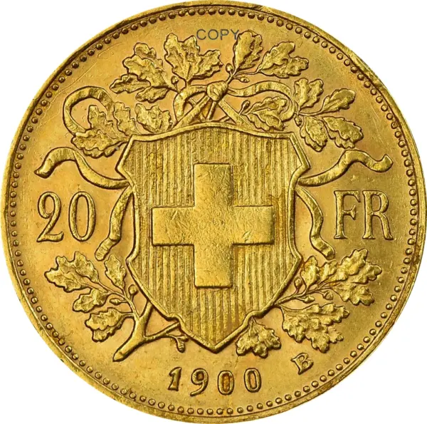 Switzerland 20 Francs 1900 Commemorative Coin - Image 2