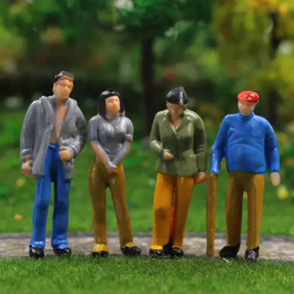 O Scale Model Figures Set 1:50 Assorted Poses - Image 3