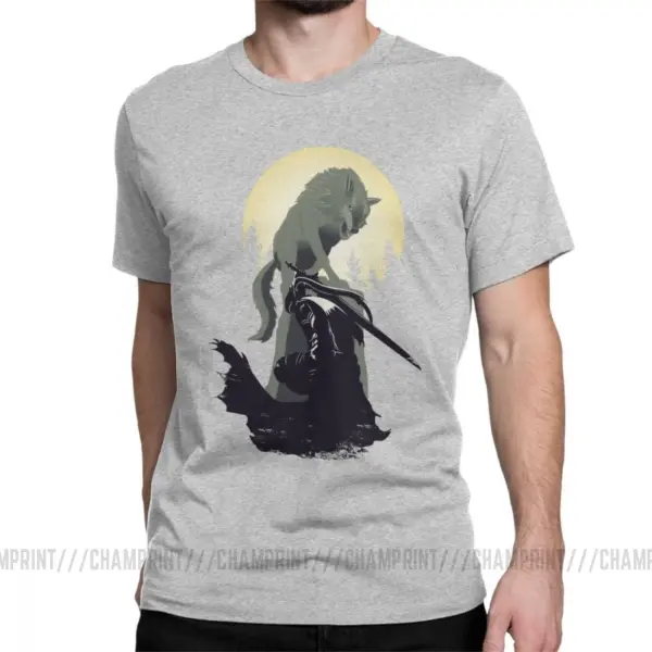 Knight Artorias And Sif Dark Souls T-Shirt - Image 8