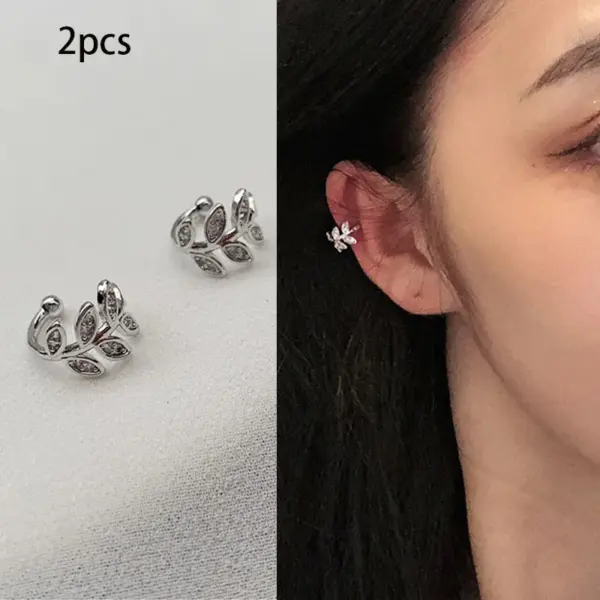 Minimalist Clip-On Crystal Earrings Set - Image 16