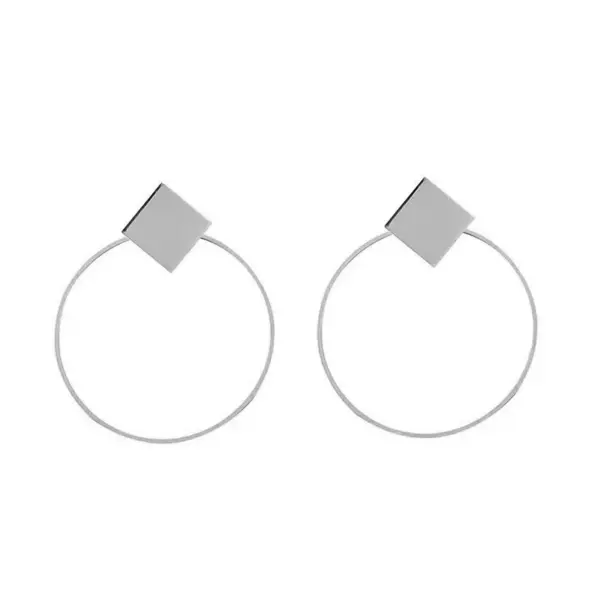 Korean Black Acrylic Drop Earrings for Elegance - Image 18