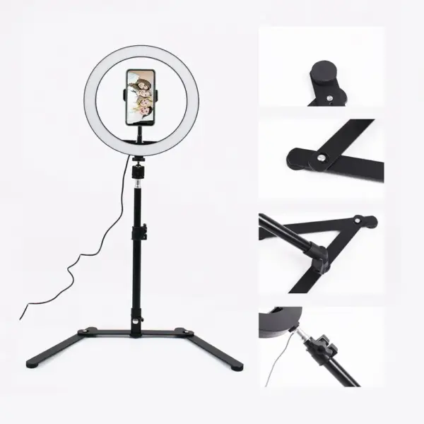 26CM Adjustable Ring Light with Tripod - Image 2