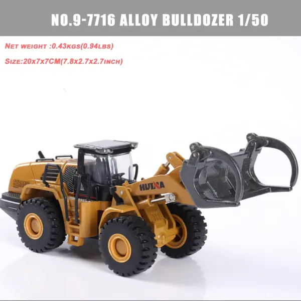 HUINA 1:50 Diecast Alloy Construction Vehicle Set - Image 38