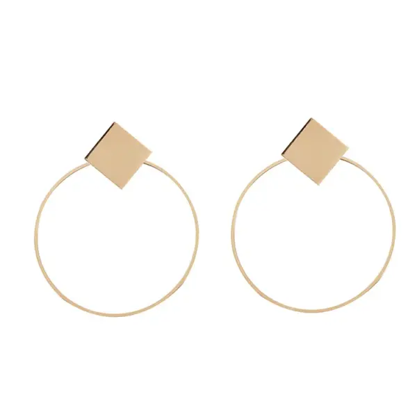 Korean Black Acrylic Drop Earrings for Elegance - Image 17