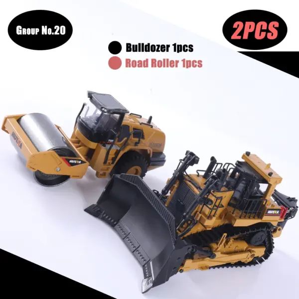 HUINA 1:50 Diecast Alloy Construction Vehicle Set - Image 27