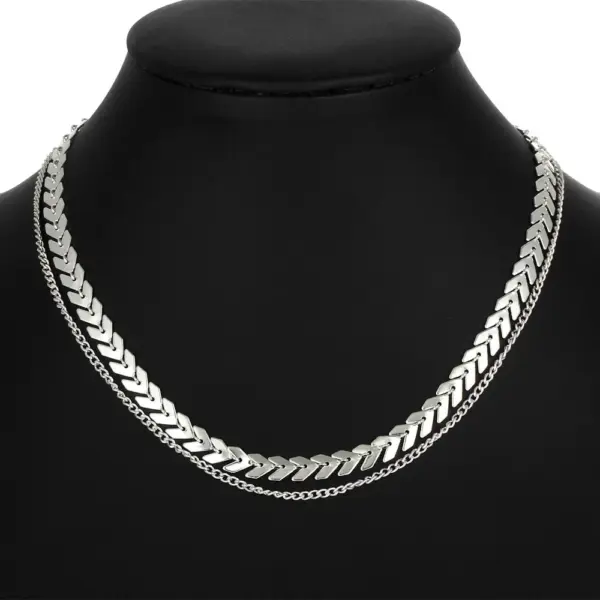 Gothic Style Double Layer Choker Necklace - Image 8