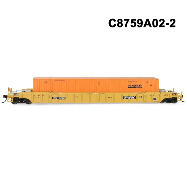 HO Scale 1:87 Well Car with Container Set - Image 15