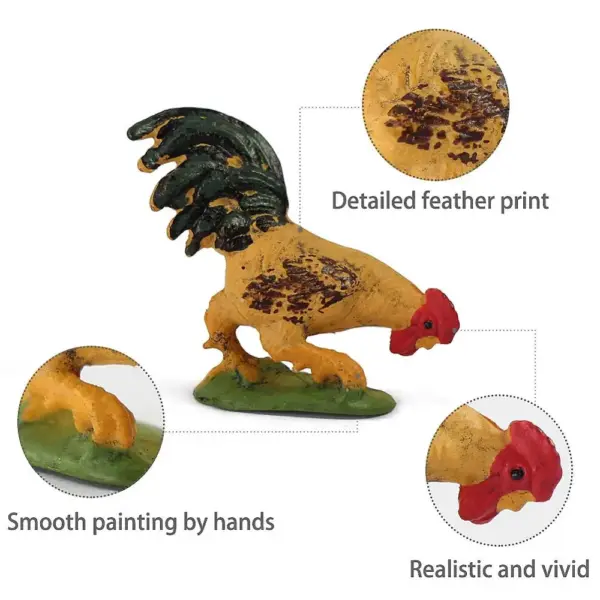 16pcs O Scale PVC Painted Farm Animals Models - Image 2