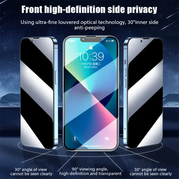 Anti Spy Tempered Glass for iPhone 16 15 14 13 - Image 6