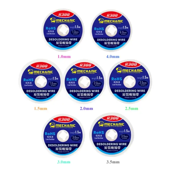 10pcs Solder Wick Remover Braid Assortment - Image 6