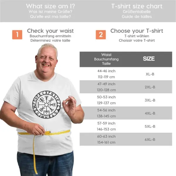 Vegvisir Runes Navigator T-Shirt for Men - Image 6