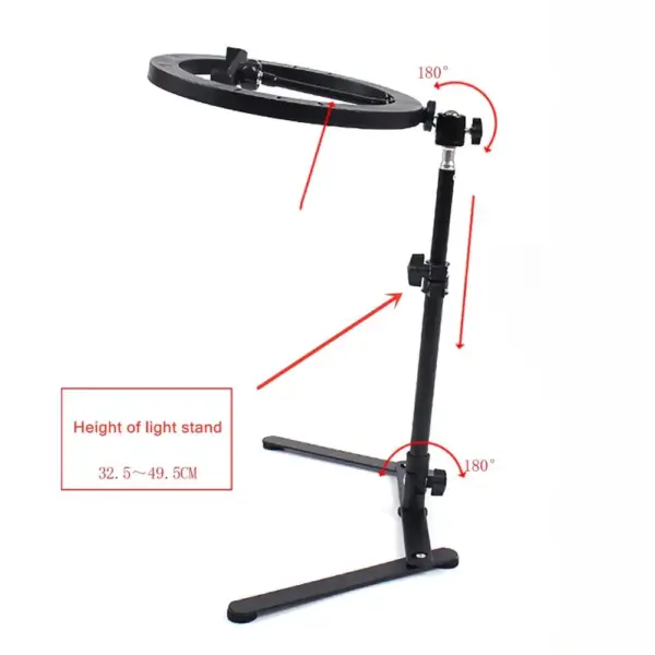 26CM Adjustable Ring Light with Tripod - Image 3