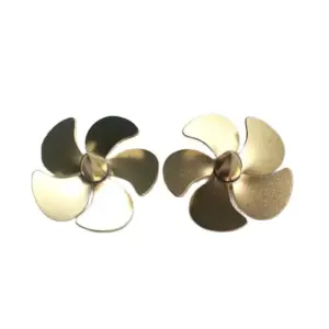 DIY 35mm Brass RC Boat Propeller Pair