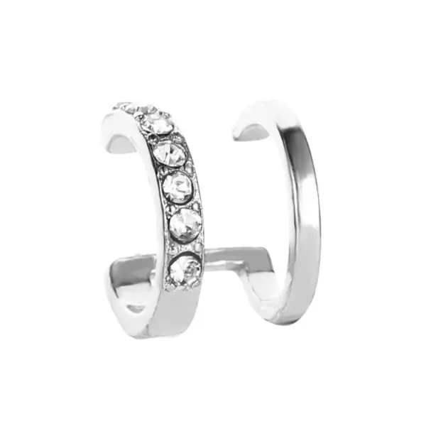 Minimalist Clip-On Crystal Earrings Set - Image 12