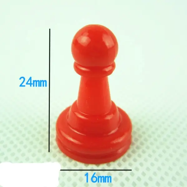 32 Plastic Pawn Game Pieces in 8 Colors - Image 2