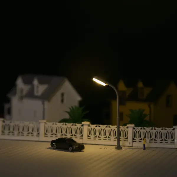 5pcs Warm White Street Lamps for Model Scales - Image 9