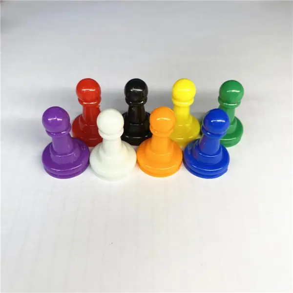 32 Plastic Pawn Game Pieces in 8 Colors - Image 4