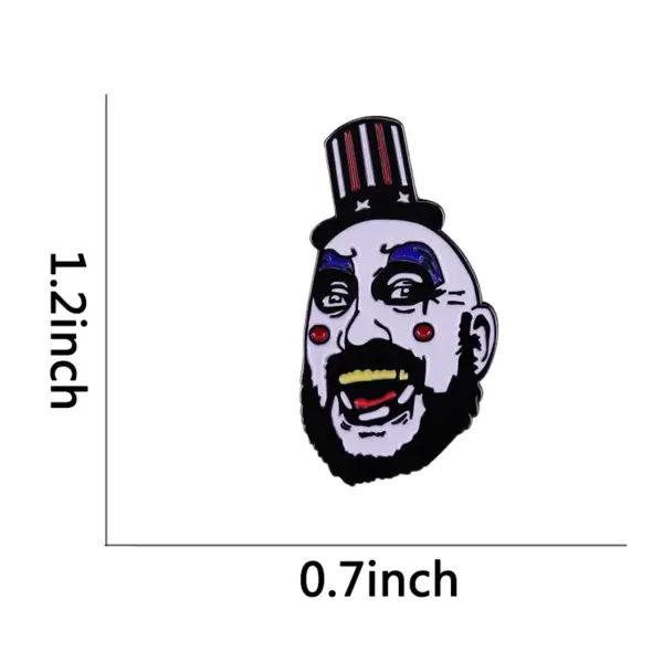 Captain Spaulding Enamel Pin Horror Badge - Image 3
