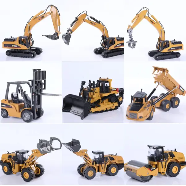 HUINA 1:50 Diecast Alloy Construction Vehicle Set - Image 6