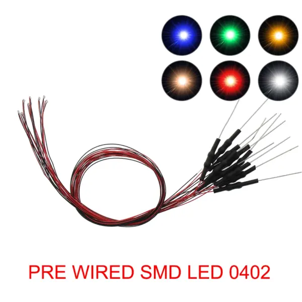 20pcs Pre-wired 32AWG SMD LEDs with Resistor - Image 2