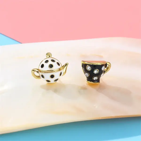 Boho Handmade Tea Cup Pendant Necklace - Image 10