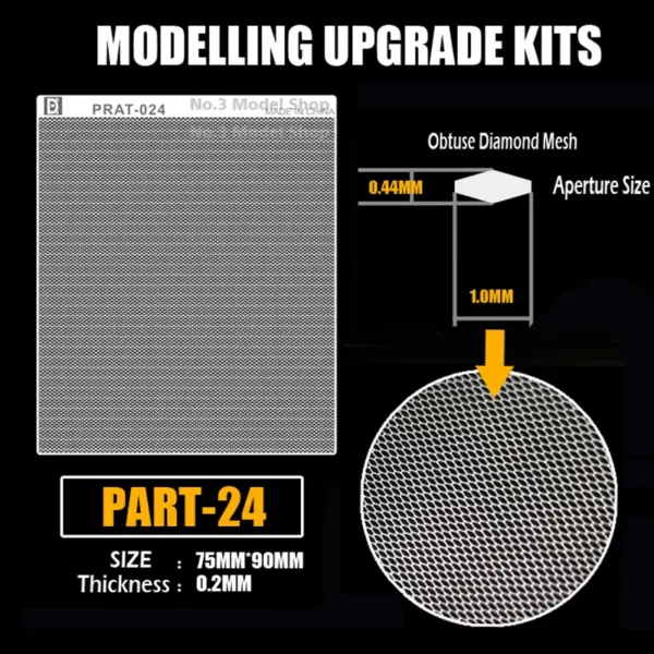 Mecha Model Metal Mesh Etching Sheet Set - Image 2