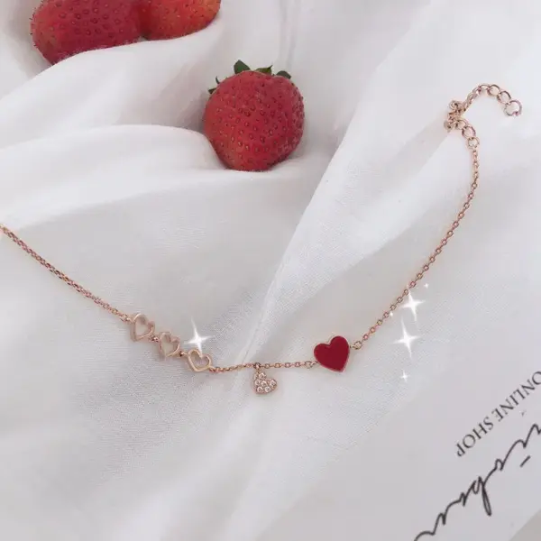 Heart Adjustable Charm Bracelet for Women - Image 4