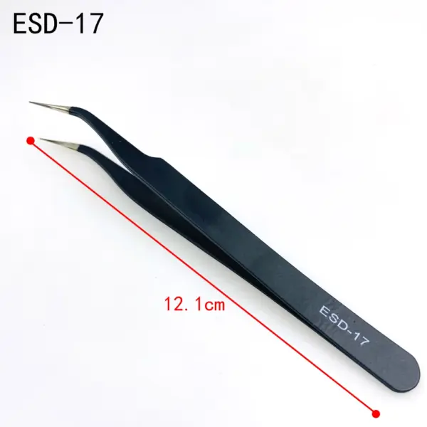 9-Piece Anti-Static Stainless Steel Tweezers Set - Image 5