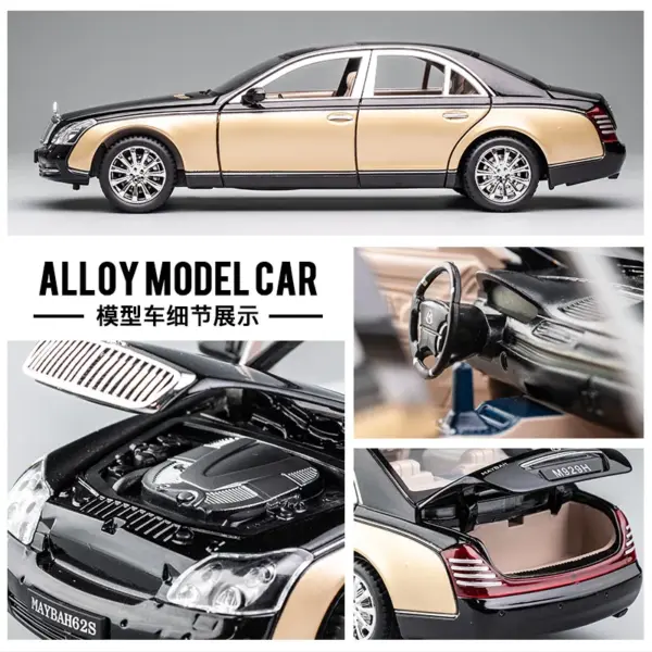1:24 Maybach 62s Alloy Model Car - Image 6