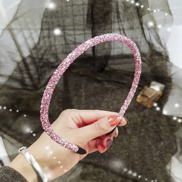Korea Crystal Rhinestone Soft Headband - Image 9