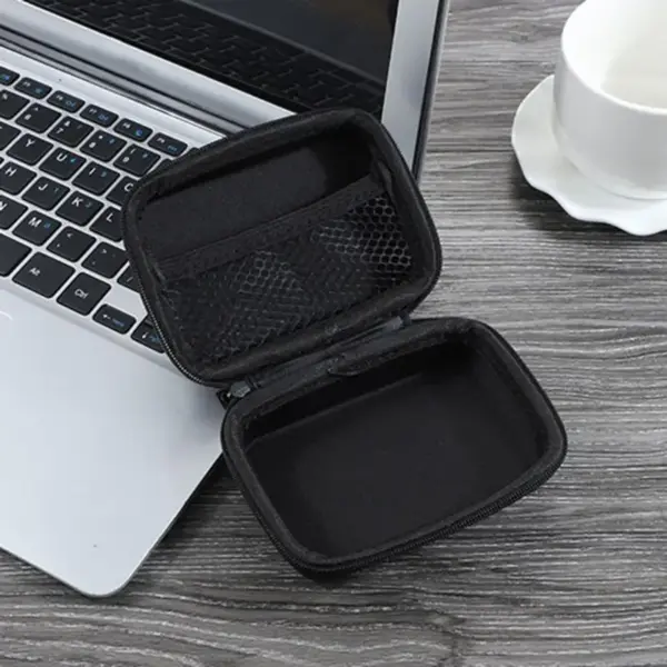 Leather Mini USB Cable Organizer Bag - Image 5