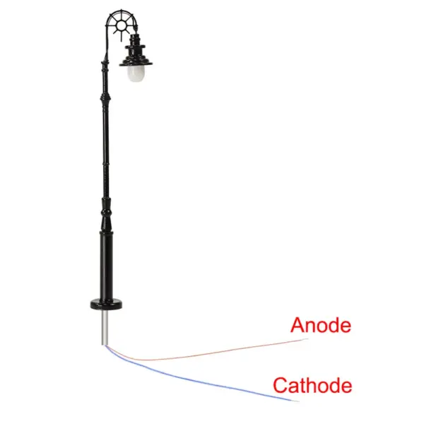 HO Scale Street Lamp Post Set - 10 Pieces - Image 5
