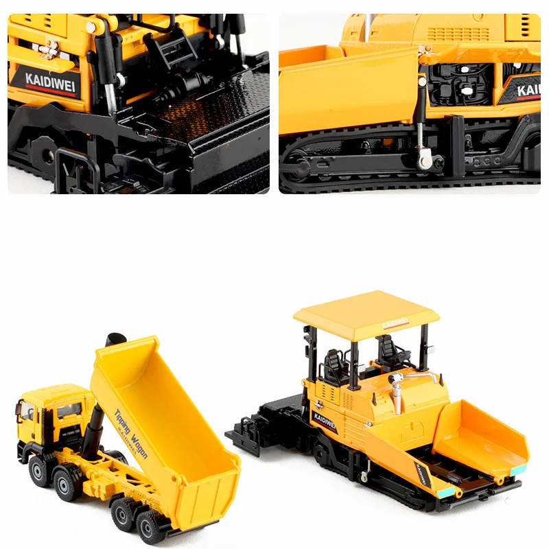 1:32 Alloy Dump Trucks and Pavers Model Set 3 1:32 Alloy Dump Trucks and Pavers Model Set - Image 3