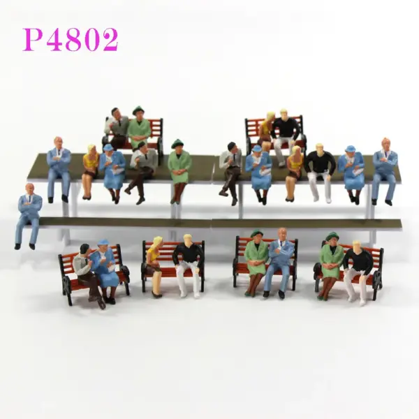 O Scale 1:48 Painted Figures Set - Image 2