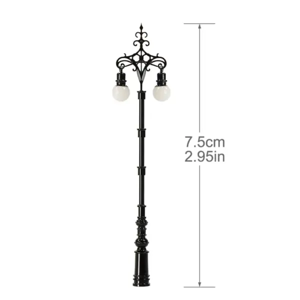 N Scale Double Headed Lamp Posts Set - Image 3