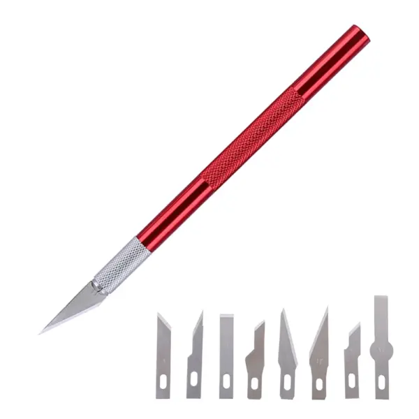 10pcs Hobby Knife Set with Stainless Steel Blades - Image 9