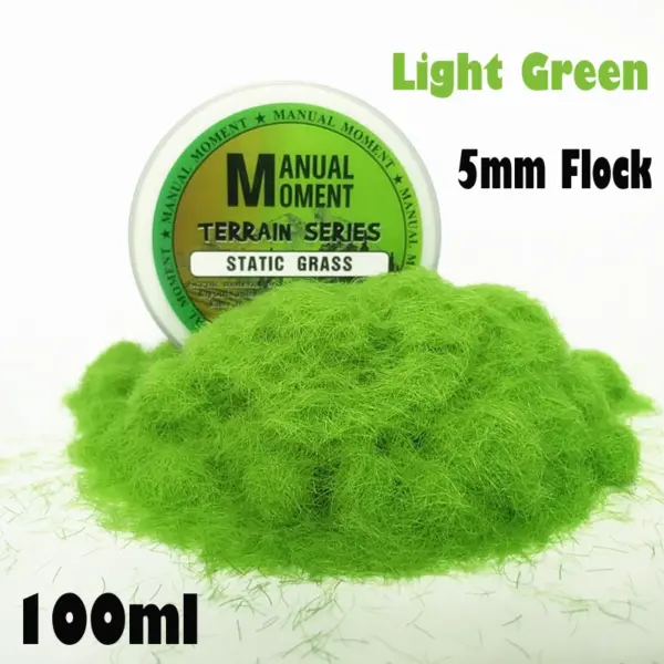 5mm Static Grass Flock for Miniatures 100ml - Image 4