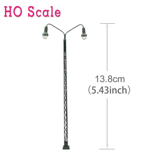 3pcs Warm White Lattice Mast Lamps HO TT N Scale - Image 4