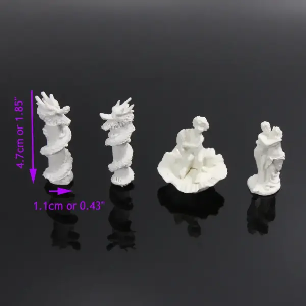 13pcs HO Scale Fountain Statue Model Set - Image 5