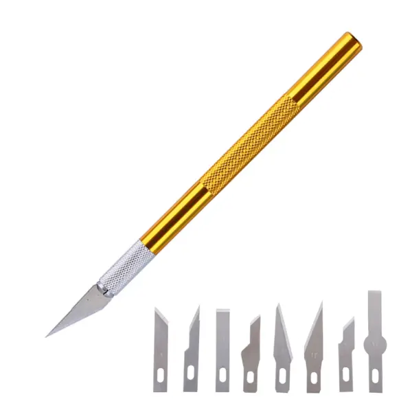 10pcs Hobby Knife Set with Stainless Steel Blades - Image 8