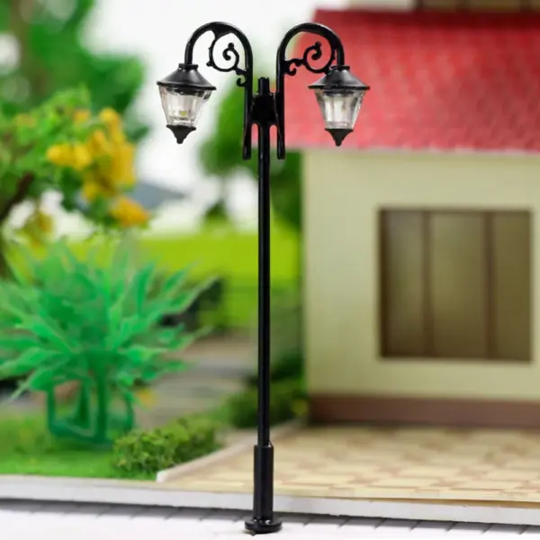 5pcs HO Scale LED Street Lamps Warm White - Image 4